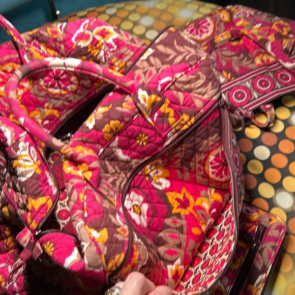Vera Bradley three piece travel tote purse and wallet set - Picture 14 of 16